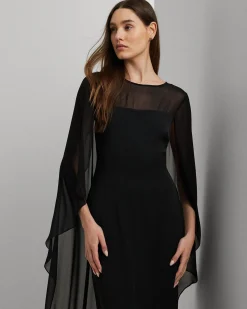 Damen Abendkleid mit Cape