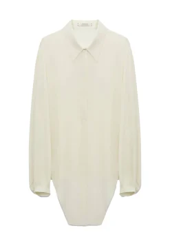 Damen Bindebluse aus Seiden-Georgette SHEER TWIST