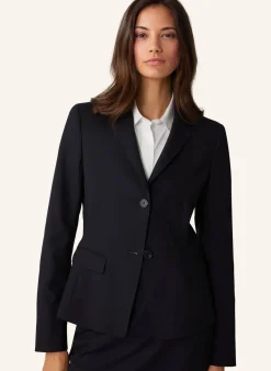 Damen Blazer aus Schurwoll-Stretchgewebe