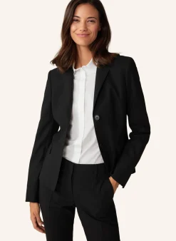 Damen Blazer aus Schurwoll-Stretchgewebe