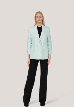 Damen Blazer mit Leinen