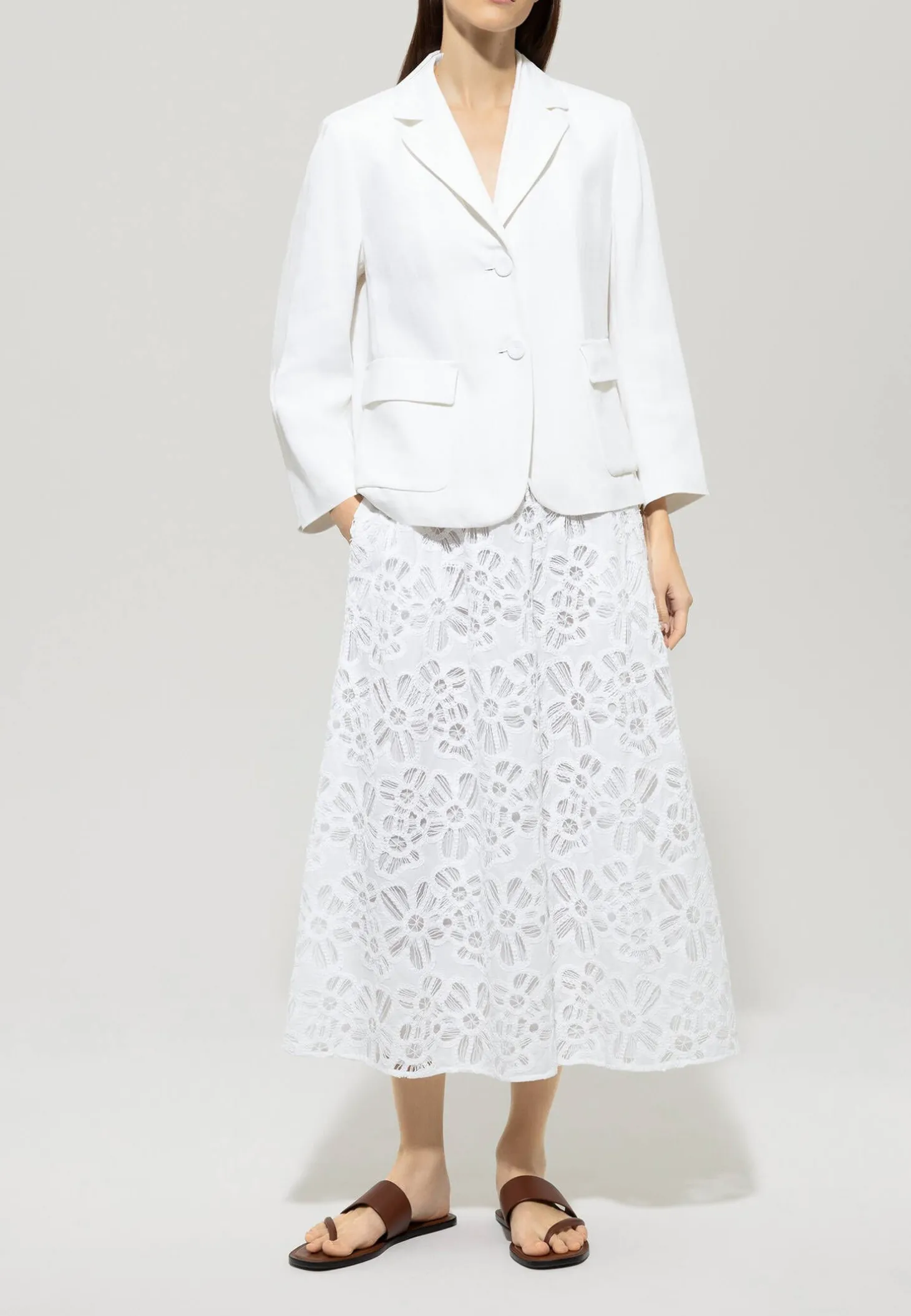 Damen Blazer mit Leinen