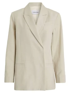 Damen Blazer mit Leinen LINEN TAILORED RELAXED BLAZER