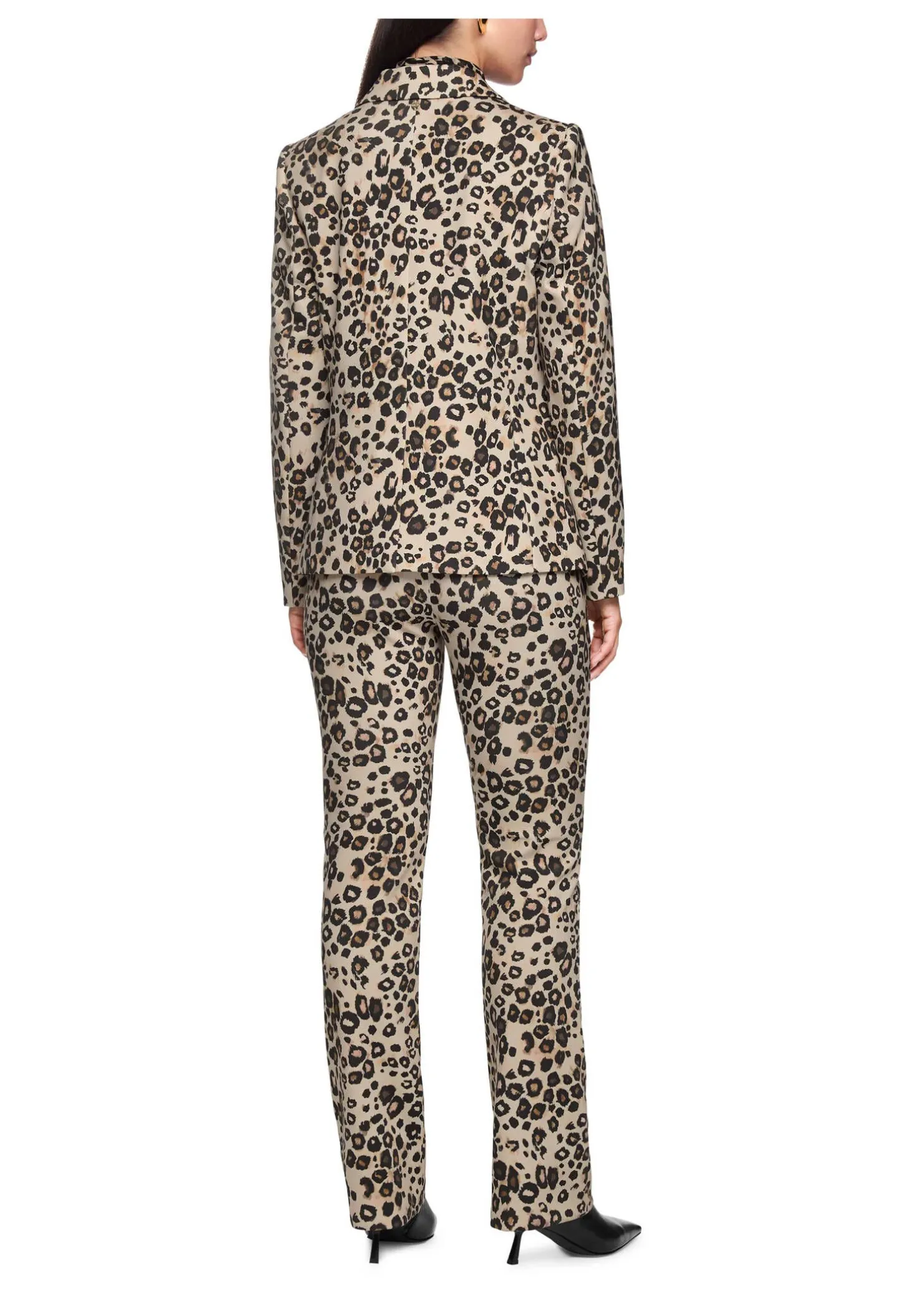 Damen Blazer mit Leo-Print