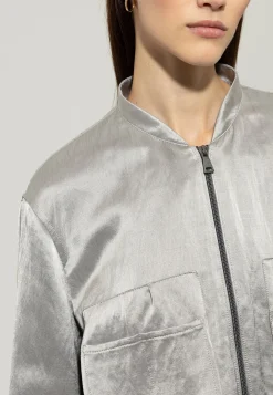 Damen Blousonjacke aus Satin