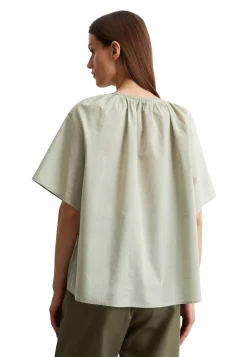 Damen Bluse aus Baumwoll-Chambray