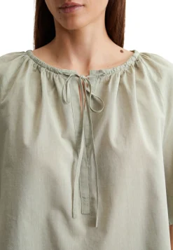 Damen Bluse aus Baumwoll-Chambray