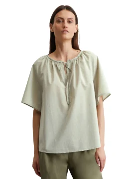 Damen Bluse aus Baumwoll-Chambray