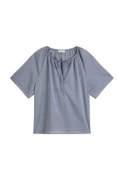 Damen Bluse aus Baumwoll-Chambray Relaxed Fit