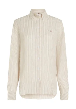 Damen Bluse aus Leinen Regular Fit