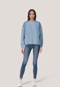 Damen Bluse aus Lyocell C_BIZZAN Relaxed Fit