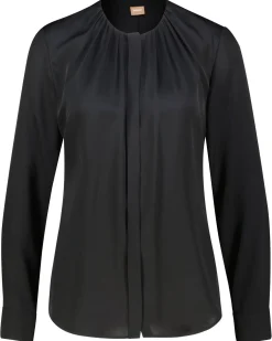Damen Bluse aus Stretchseide BANORAH Langarm