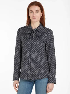 Damen Bluse aus Viskose DIAMOND MONOTYPE Regular Fit