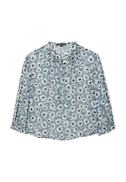 Damen Bluse aus Viskose-Crepe