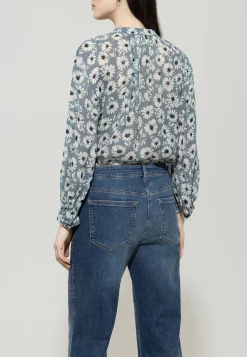 Damen Bluse aus Viskose-Crepe