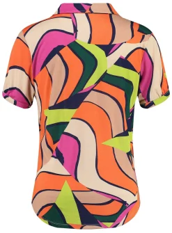 Damen Bluse Kurzarm WB SUN V-NECK