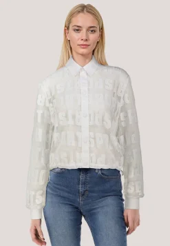 Damen Bluse mit Buchstaben