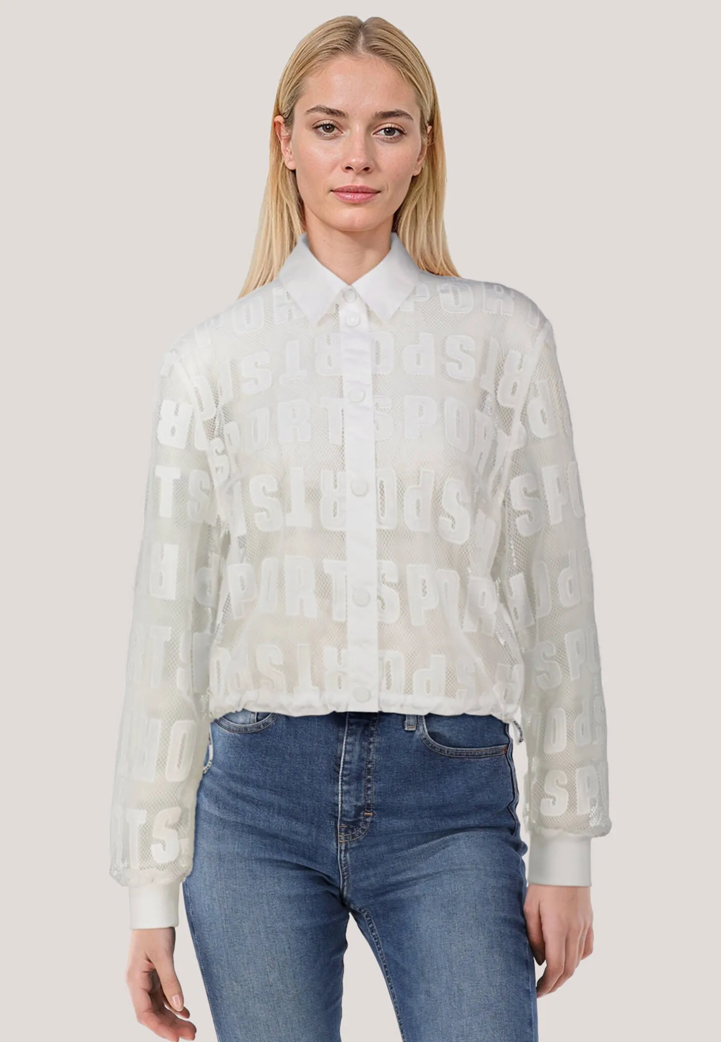 Damen Bluse mit Buchstaben