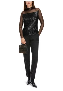 Damen Bluse mit Pailetten