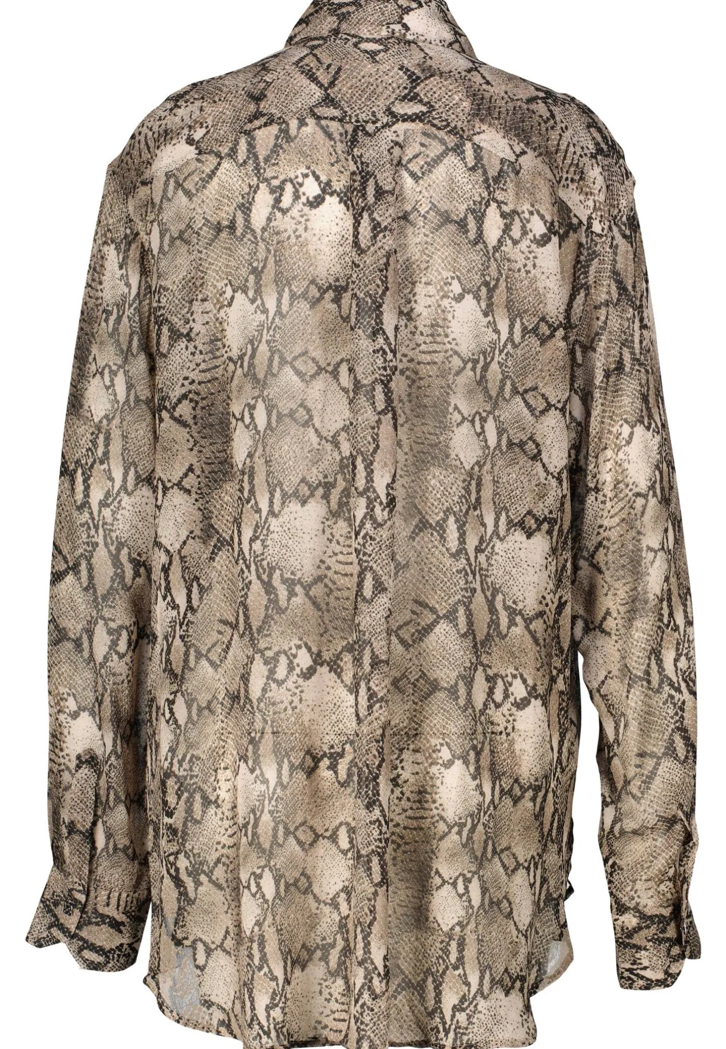 Damen Bluse mit Python-Print THE BOYFRIEND Oversized Fit