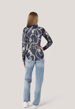 Damen Bluse mit Seide