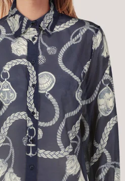 Damen Bluse mit Seide