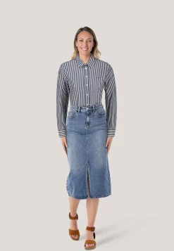 Damen Bluse Regular Fit Langarm