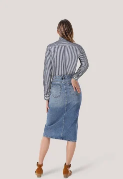 Damen Bluse Regular Fit Langarm