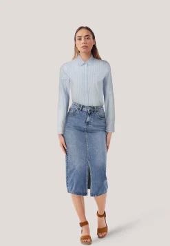 Damen Bluse Regular Fit Langarm