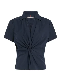 Damen Bluse SOLID POPLIN TWIST TOP