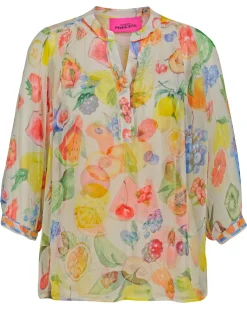 Damen Bluse TUTTI FRUTTI zweiteilig
