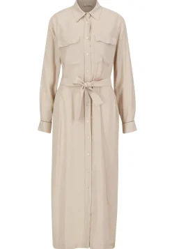 Damen Blusenkleid mit Wolle