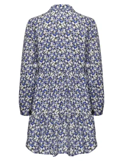 Damen Blusenkleid ONLSANDY LIFE L/S SHIRT DRESS