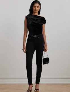 Damen Blusentop aus Samt