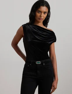 Damen Blusentop aus Samt