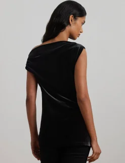 Damen Blusentop aus Samt