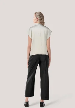 Damen Blusentop aus Satin CANELI-1