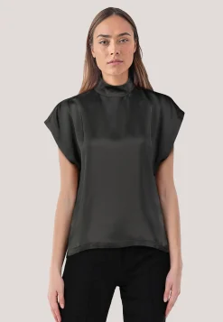 Damen Blusentop aus Satin CANELI-1
