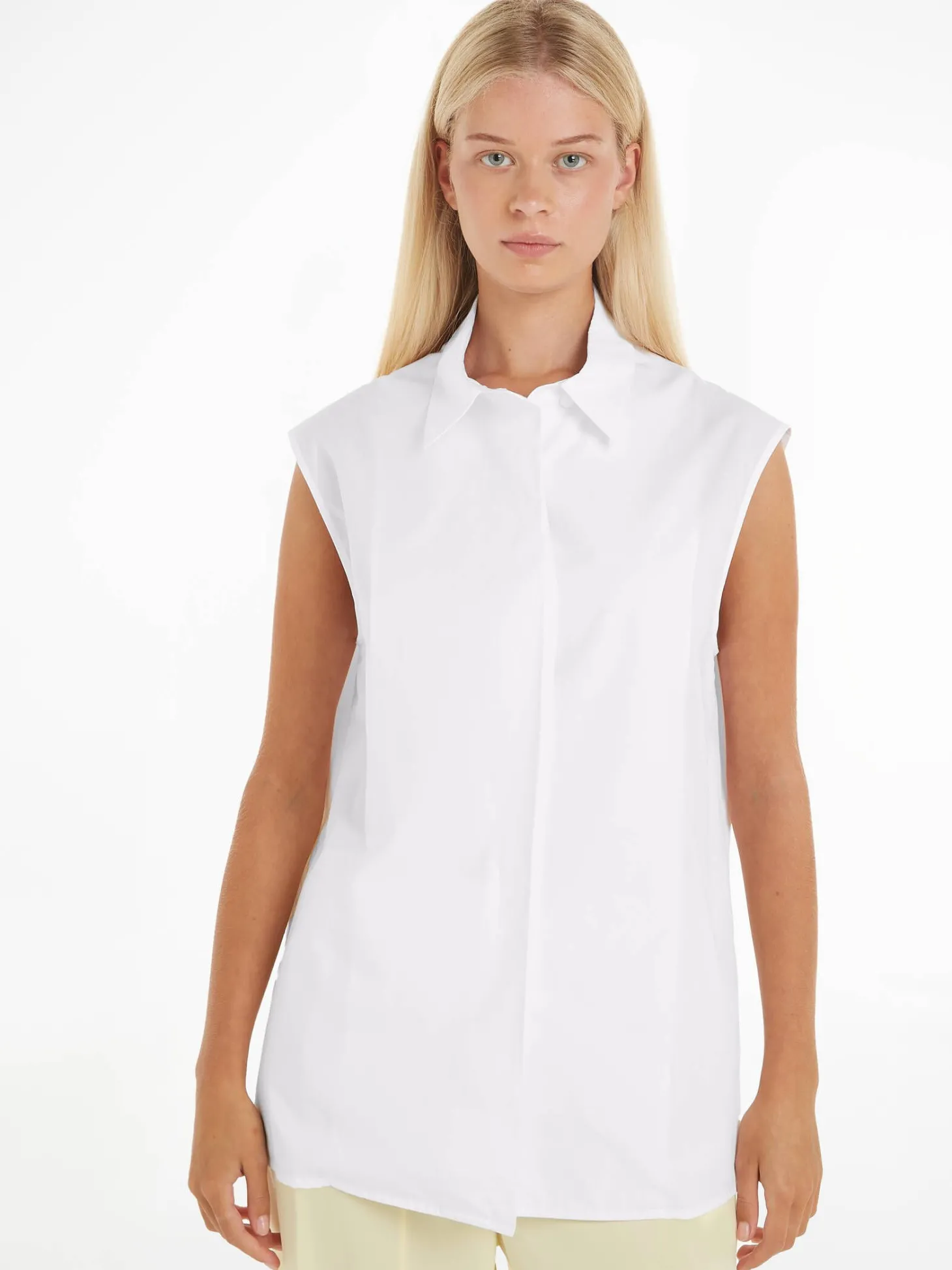 Damen Blusentop COTTON ARCHIVE SLEEVELESS SHIRT