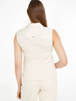 Damen Blusentop FLUID TECHINCAL SATIN NS SHIRT