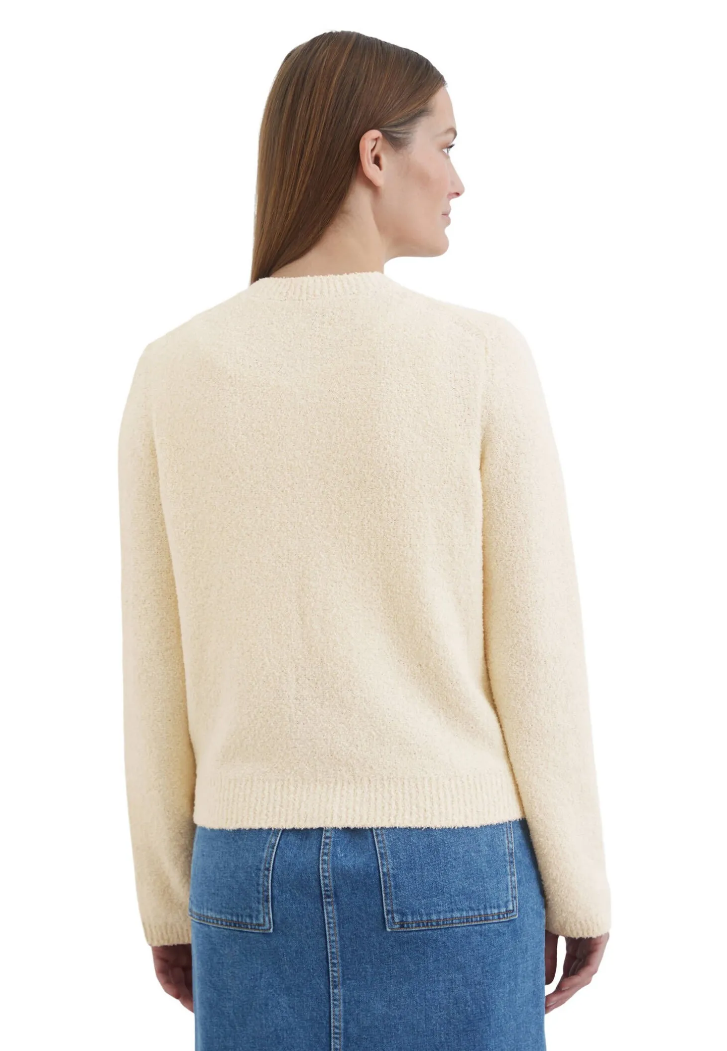 Damen Cardigan aus Boucle Slim Fit