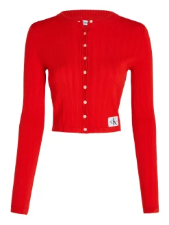 Damen Cardigan aus geripptem Lyocell