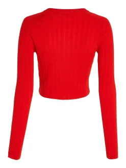 Damen Cardigan aus geripptem Lyocell