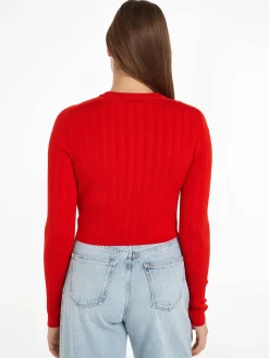 Damen Cardigan aus geripptem Lyocell