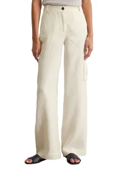 Damen Cargohose aus Leinen