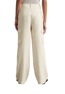 Damen Cargohose aus Leinen