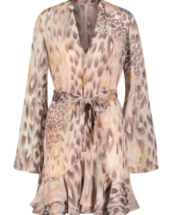 Damen Chiffonkleid SIBILLA LS BELT DRESS