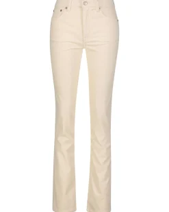 Damen Cordhose Mid-Rise Straight Leg