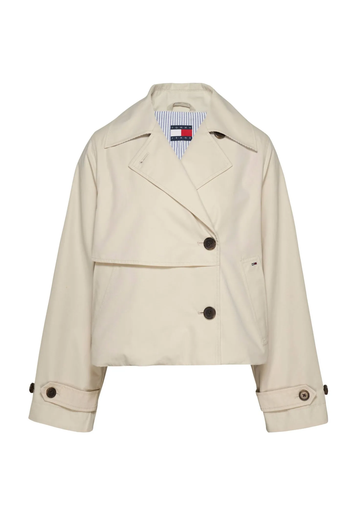 Damen Cropped-Tenchcoat