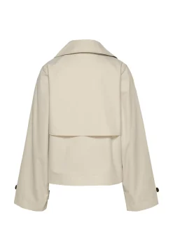 Damen Cropped-Tenchcoat